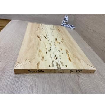 Клён Американский Spalted Волнистый заготовка на топ под заливку Радиал А Волна А 20х157х500 мм - 2шт.(книжкой)  Клён Американский Spalted Волнистый заготовка на топ под заливку Радиал А Волна А 20х157х500 мм - 2шт.(книжкой) -1