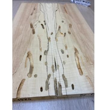 Клён Американский Spalted Волнистый заготовка на топ под заливку Радиал А Волна А 20х157х500 мм - 2шт.(книжкой)  Клён Американский Spalted Волнистый заготовка на топ под заливку Радиал А Волна А 20х157х500 мм - 2шт.(книжкой) -2