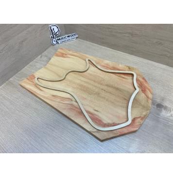 Клён Американский заготовка на топ для Тревел гитары Смешанный АА 18х154-128х425-360 мм - 2шт.(книжкой) Уценка-гнилостные поражения древесины, под стабилизацию или работу с порозаполнителями-6