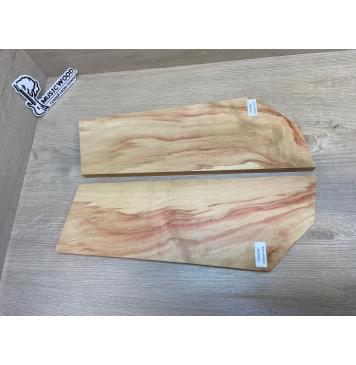 Клён Американский заготовка на топ для Тревел гитары Смешанный АА 18х154-128х425-360 мм - 2шт.(книжкой) Уценка-гнилостные поражения древесины, под стабилизацию или работу с порозаполнителями-7