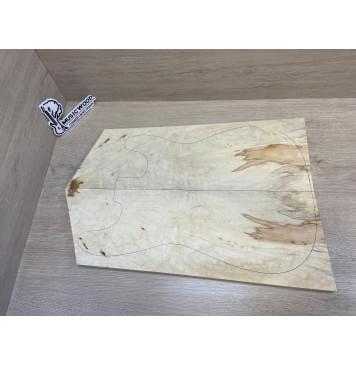 Клён Американский Волнистый заготовка на топ Смешанный ААА Волна АА 20х182-157х510-460 мм - 2 шт. (книжкой) АКЦИЯ-2