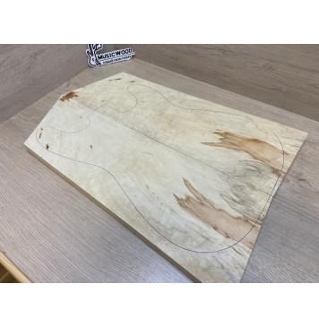 Клён Американский Волнистый заготовка на топ Смешанный ААА Волна АА 20х182-157х510-460 мм - 2 шт. (книжкой) АКЦИЯ-3