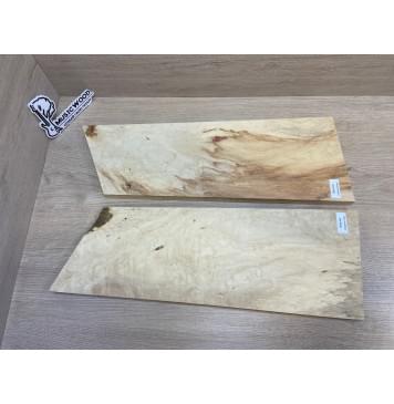 Клён Американский Волнистый заготовка на топ Смешанный ААА Волна АА 20х182-157х510-460 мм - 2 шт. (книжкой) АКЦИЯ-8