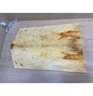 Клён Американский Волнистый заготовка на топ Смешанный ААА Волна АА 20х182-157х510-460 мм - 2 шт. (книжкой) АКЦИЯ-0