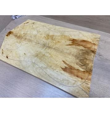 Клён Американский Волнистый заготовка на топ Смешанный ААА Волна АА 20х182-157х510-460 мм - 2 шт. (книжкой) АКЦИЯ-11