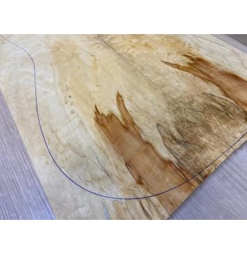 Клён Американский Волнистый заготовка на топ Смешанный ААА Волна АА 20х182-157х510-460 мм - 2 шт. (книжкой) АКЦИЯ-9