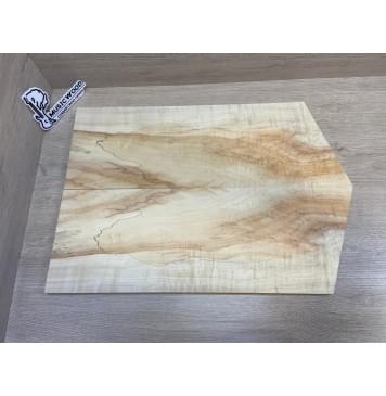 Клён Американский Spalted Волнистый заготовка на топ Смешанный ААА Волна А 19х187х530-470 мм - 2шт.(книжкой) Уценка-гнилостные поражения древесины, под стабилизацию или работу с порозаполнителями-2