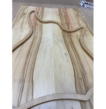 Клён Американский заготовка на топ для Тревел гитары Радиал АА 10х142х445 мм - 2шт.(книжкой)-3