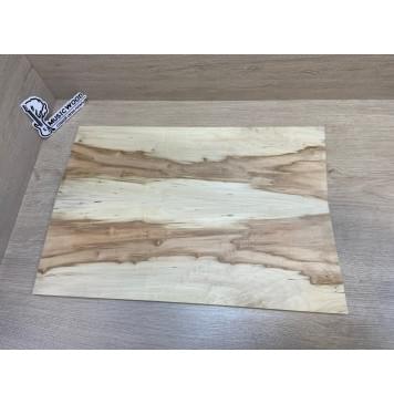 Клён Американский Волнистый заготовка на топ Смешанный ААА Волна А 10х180х520 мм - 2 шт. (книжкой) -0