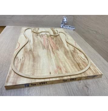 Клён Американский Волнистый заготовка на топ Смешанный ААА Волна АА 17х172х495 мм - 2 шт. (книжкой) АКЦИЯ-2