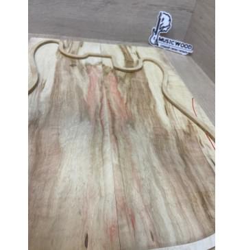 Клён Американский Волнистый заготовка на топ Смешанный ААА Волна АА 17х172х495 мм - 2 шт. (книжкой) АКЦИЯ-4