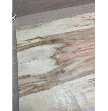 Клён Американский Волнистый заготовка на топ Смешанный ААА Волна АА 17х172х495 мм - 2 шт. (книжкой) АКЦИЯ-6