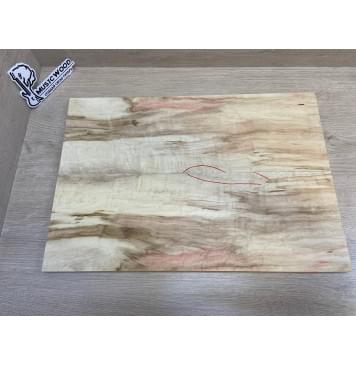 Клён Американский Волнистый заготовка на топ Смешанный ААА Волна АА 17х172х495 мм - 2 шт. (книжкой) АКЦИЯ-10