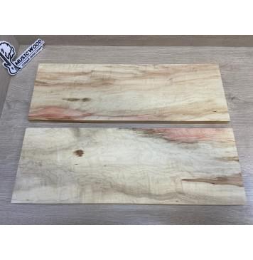 Клён Американский Волнистый заготовка на топ Смешанный ААА Волна АА 17х172х495 мм - 2 шт. (книжкой) АКЦИЯ-11