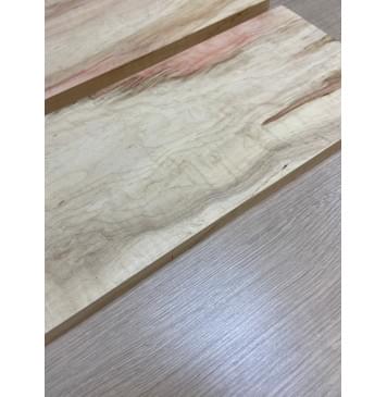 Клён Американский Волнистый заготовка на топ Смешанный ААА Волна АА 17х172х495 мм - 2 шт. (книжкой) АКЦИЯ-12