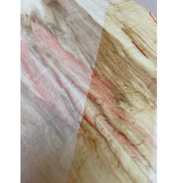 Клён Американский Волнистый заготовка на топ Смешанный ААА Волна АА 17х172х495 мм - 2 шт. (книжкой) АКЦИЯ-13