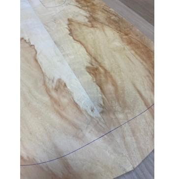 Клён Американский Волнистый заготовка на топ Смешанный ААА Волна АА 17х186-182х515-490 мм - 2 шт. (книжкой) АКЦИЯ-4