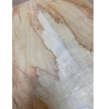 Клён Американский Волнистый заготовка на топ Смешанный ААА Волна АА 17х186-182х515-490 мм - 2 шт. (книжкой) АКЦИЯ-7