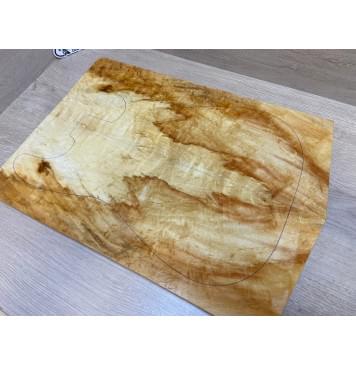 Клён Американский Волнистый заготовка на топ Смешанный ААА Волна АА 17х186-182х515-490 мм - 2 шт. (книжкой) АКЦИЯ-14