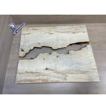 Клён Американский Каповый заготовка на топ под заливку Смешанный ААА Кап АА 19х220-155х525 мм - 2 шт. (книжкой) -13