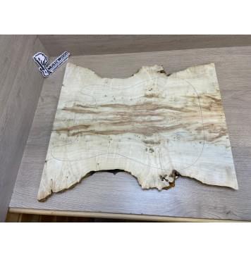 Клён Американский Каповый заготовка на топ под заливку Смешанный ААА Кап ААА 20х220-160х530 мм - 2 шт. (книжкой) -2