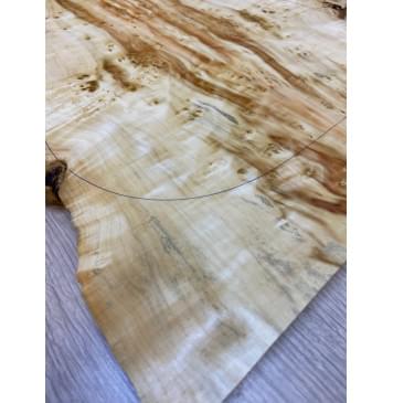 Клён Американский Каповый заготовка на топ под заливку Смешанный ААА Кап ААА 20х220-160х530 мм - 2 шт. (книжкой) -11