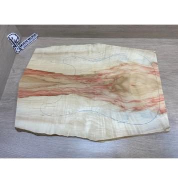 Клён Американский Волнистый заготовка на топ Смешанный А Волна А 18х205-170х580-555 мм - 2шт.(книжкой)-1