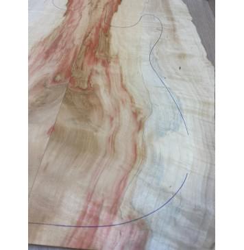 Клён Американский Волнистый заготовка на топ Смешанный А Волна А 18х205-170х580-555 мм - 2шт.(книжкой)-4