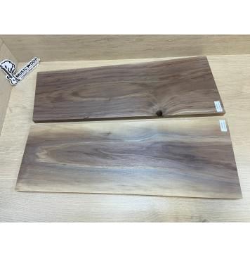 Орех Американский Заболонь заготовка на топ Тангент АА 20х232-195х610 мм - 2 шт (книжкой) АКЦИЯ-5