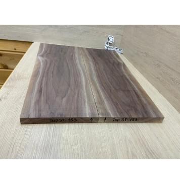 Орех Американский Заболонь заготовка на топ Тангент АА 20х232-195х610 мм - 2 шт (книжкой) АКЦИЯ-7