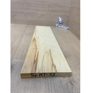 Клён Американский заготовка на топ для Тревел гитары Смешанный ААА 19х160-125х500 мм (1 шт под распил)-1