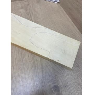 Клён Американский заготовка на топ для Тревел гитары Смешанный ААА 19х160-125х500 мм (1 шт под распил)-5