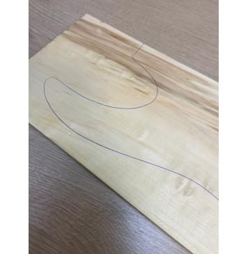 Клён Американский заготовка на топ Смешанный ААА 19х176-146х500 мм (1 шт под распил)-5