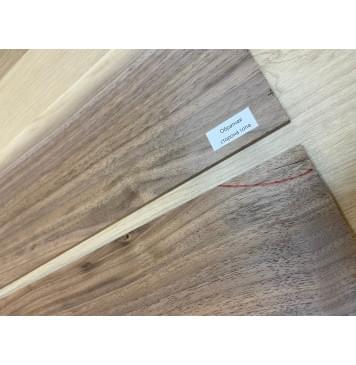 Орех Американский Заболонь заготовка на топ для Тревел гитары Радиал А 9х150х460 мм - 2 шт. (книжкой) АКЦИЯ-6