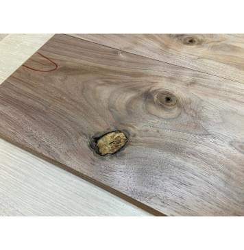 Орех Американский заготовка на топ под заливку Тангент А 20х173х465 мм - 2 шт (книжкой)-1