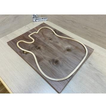 Орех Американский заготовка на топ под заливку Тангент А 20х173х465 мм - 2 шт (книжкой)-5