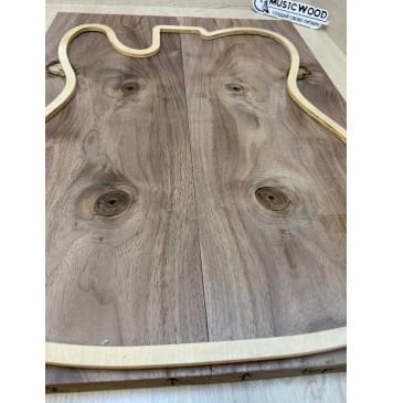 Орех Американский заготовка на топ под заливку Тангент А 20х173х465 мм - 2 шт (книжкой)-3