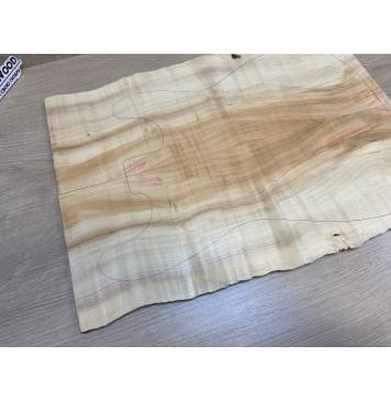 Клён Американский заготовка на топ Смешанный АА 8х170х500 мм - 2шт.(книжкой)-3