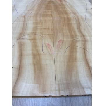 Клён Американский заготовка на топ Смешанный АА 8х170х500 мм - 2шт.(книжкой)-5