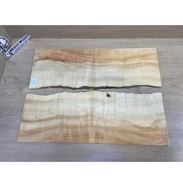 Клён Американский заготовка на топ Смешанный АА 8х170х500 мм - 2шт.(книжкой)-9