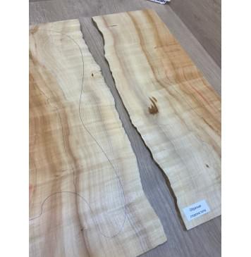 Клён Американский заготовка на топ Смешанный АА 8х170х500 мм - 2шт.(книжкой)-7