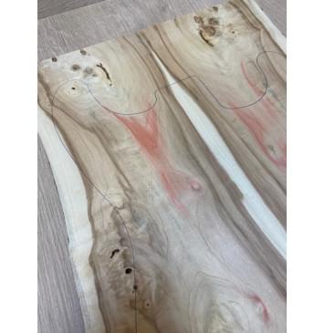 Клён Американский заготовка на топ под заливку Смешанный АА 8х173-143х520 мм - 2шт.(книжкой)-6