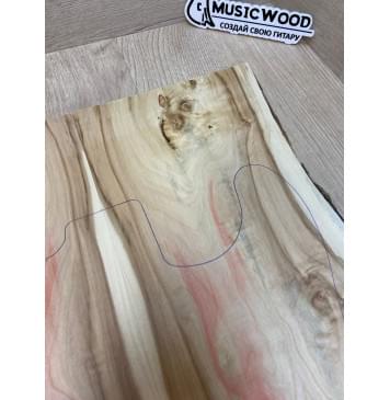 Клён Американский заготовка на топ под заливку Смешанный АА 8х173-143х520 мм - 2шт.(книжкой)-4