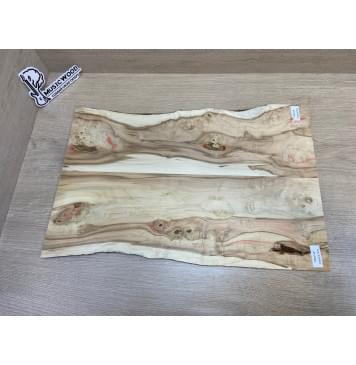 Клён Американский заготовка на топ под заливку Смешанный АА 8х173-143х520 мм - 2шт.(книжкой)-9