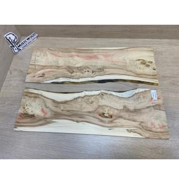 Клён Американский заготовка на топ под заливку Смешанный АА 8х173-143х520 мм - 2шт.(книжкой)-10