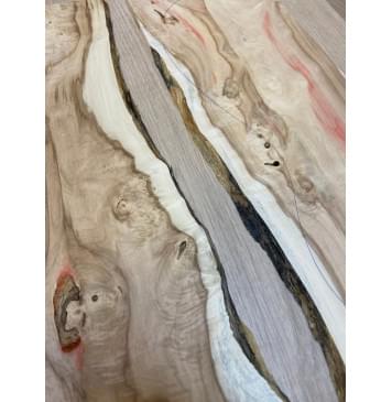 Клён Американский заготовка на топ под заливку Смешанный АА 8х173-143х520 мм - 2шт.(книжкой)-7