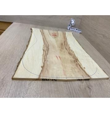 Клён Американский Волнистый заготовка на топ Смешанный ААА Волна А 8х165-145х470 мм - 2шт.(книжкой)-4