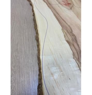 Клён Американский Волнистый заготовка на топ Смешанный ААА Волна А 8х165-145х470 мм - 2шт.(книжкой)-5