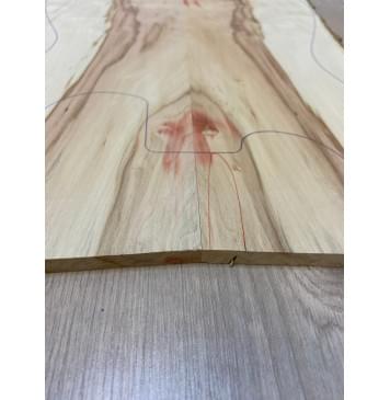 Клён Американский Волнистый заготовка на топ Смешанный ААА Волна А 8х165-145х470 мм - 2шт.(книжкой)-7