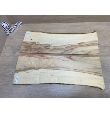 Клён Американский Волнистый заготовка на топ Смешанный ААА Волна А 8х165-145х470 мм - 2шт.(книжкой)-10